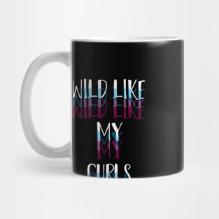 Wild Like My Curls Simple Cute saying illustration Mug